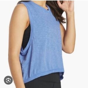 LIKE NEW Free People Movement Love Muscle Tank Sz M Sky Blue